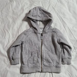 Carter's zippered hoodie, gray